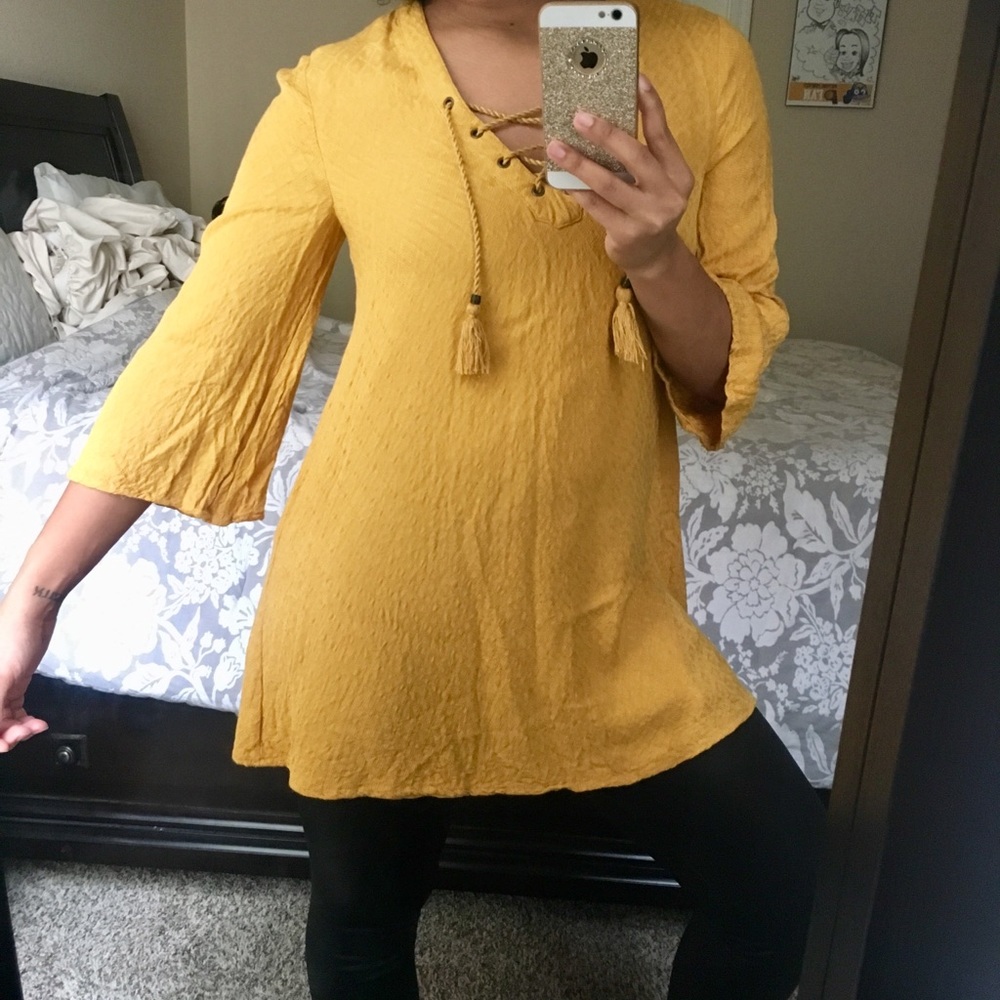 {Fall Yellow Blouse}š«š« - Picture 4 of 8
